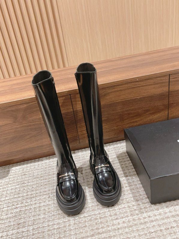 Сапоги на высокой подошве фото 5