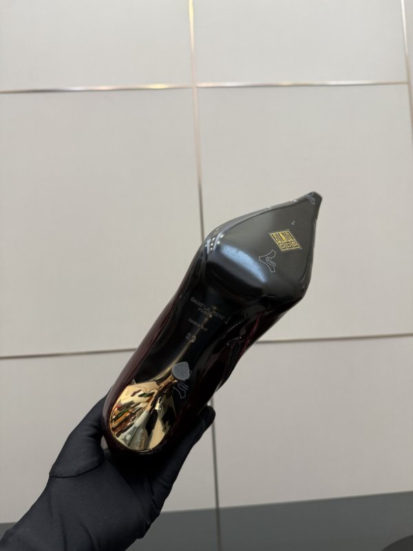 Чоботи на високому підборах з металевим носком фото 10