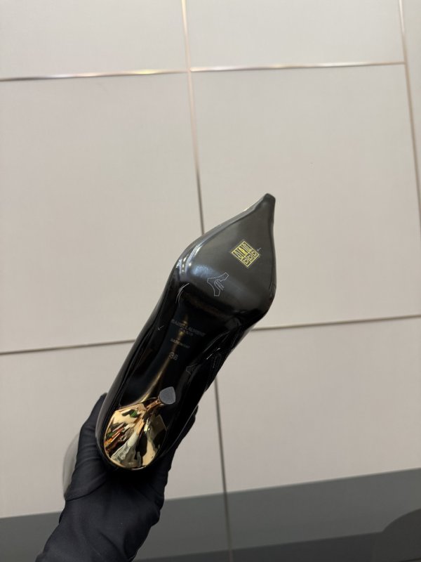 Чоботи на високому підборах з металевим носком фото 10