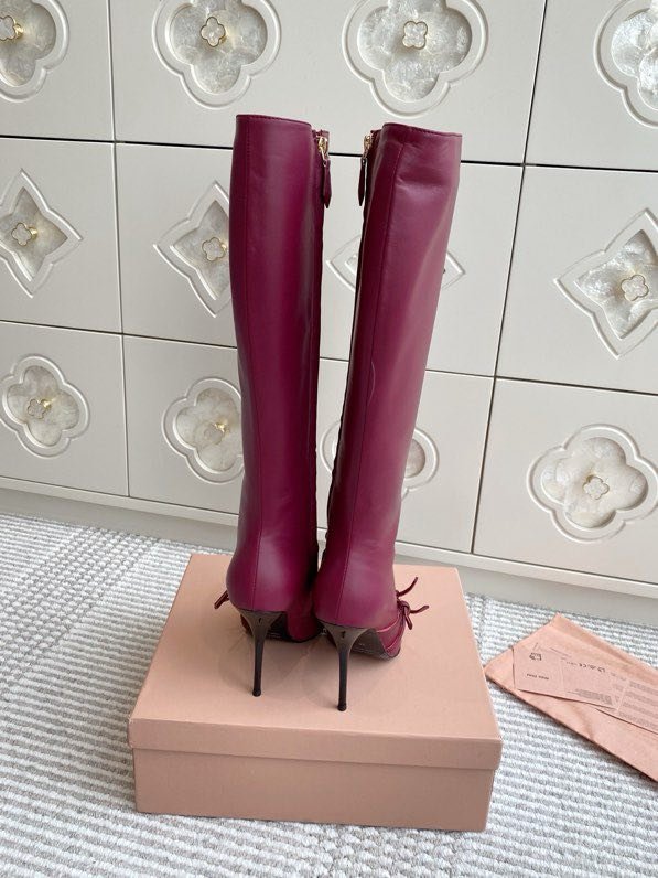 Сапоги с острым носком и высоким каблуком Cat Heel фото 2