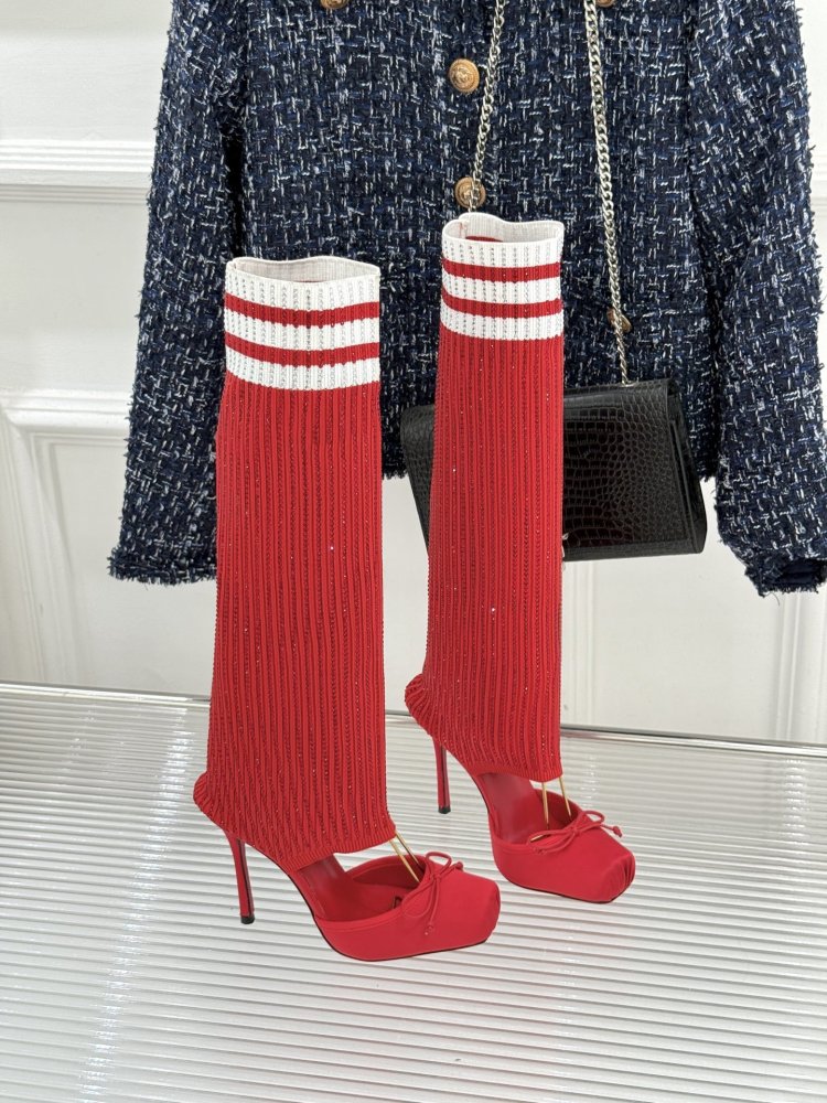 Сапоги с открытым носом фото 3