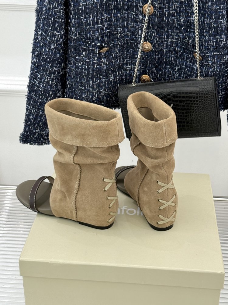 Чоботи з відкритим носом фото 5