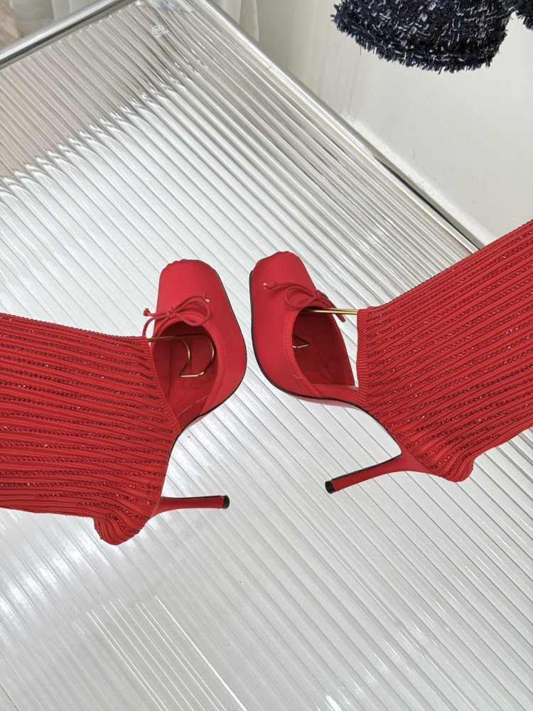 Сапоги с открытым носом фото 8