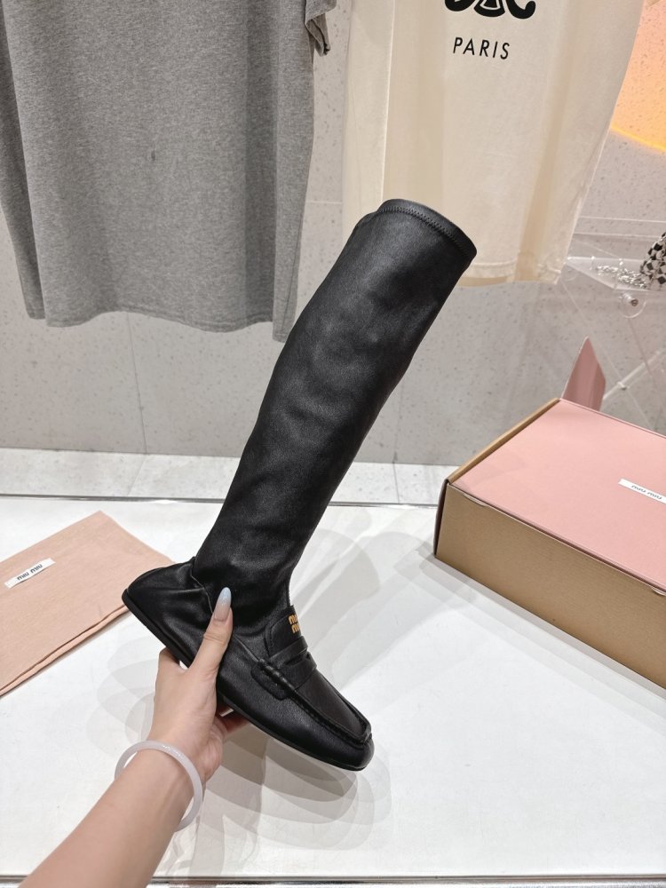 Сапоги выше колена на высоком каблуке фото 5