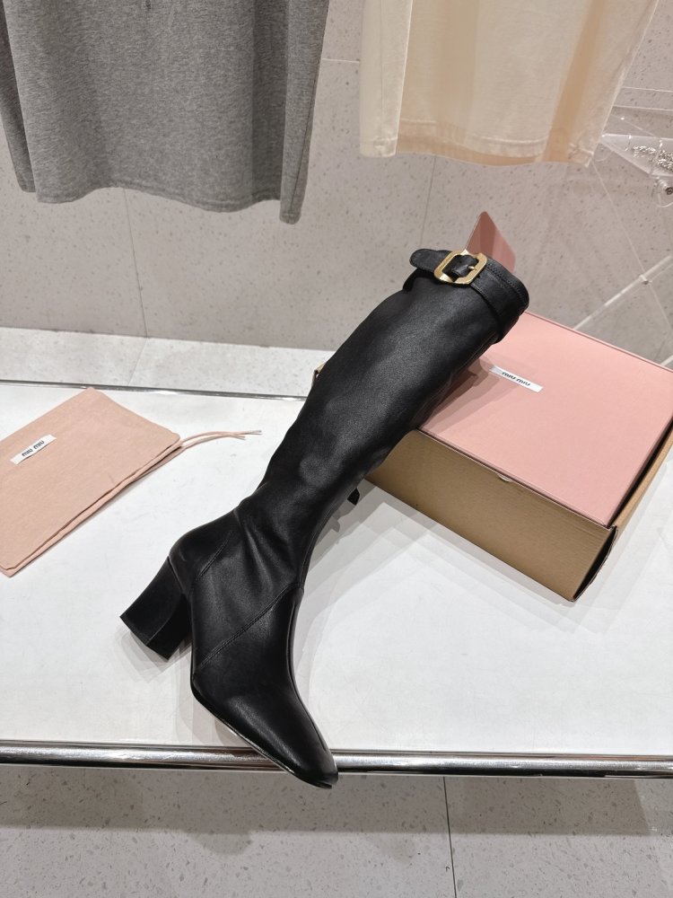 Сапоги выше колена на высоком каблуке фото 5