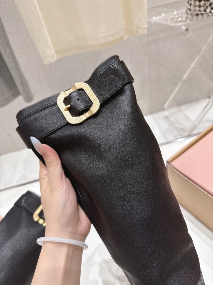 Сапоги выше колена на высоком каблуке фото 6