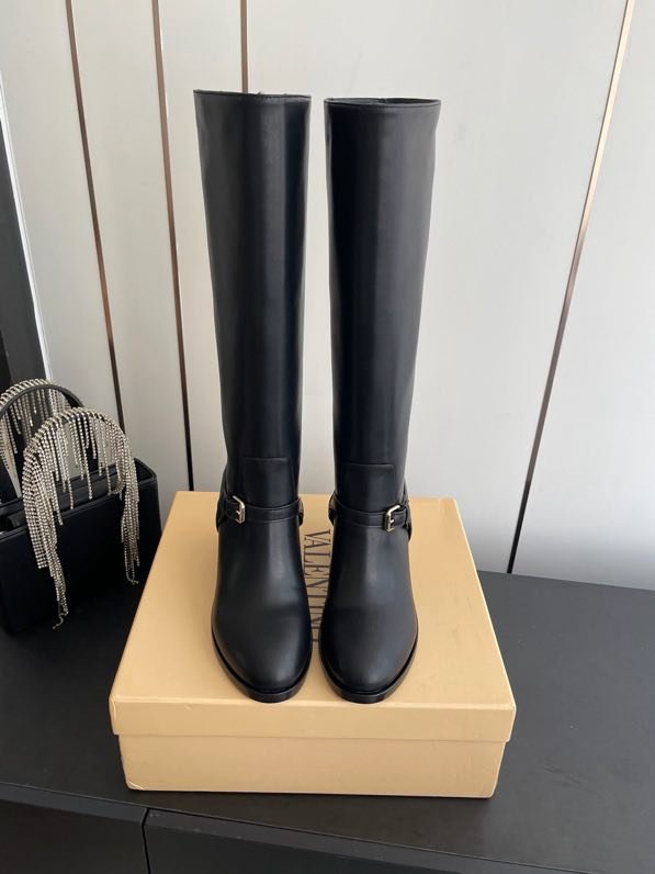 Сапоги высокие кожаные женские фото 2