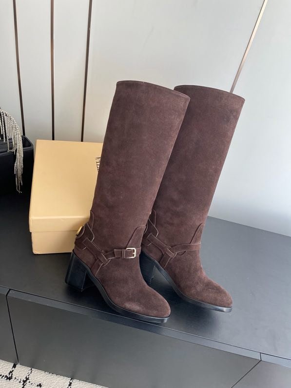 Сапоги высокие кожаные женские фото 2