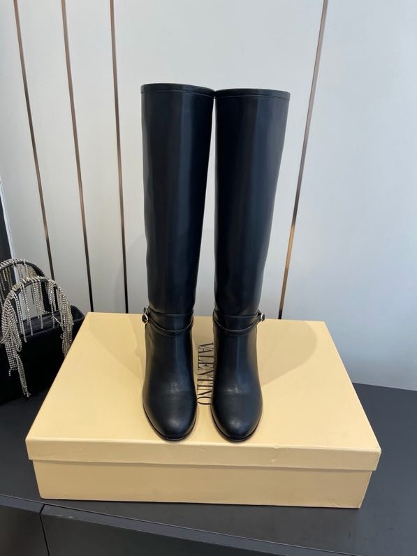 Сапоги высокие кожаные женские фото 2