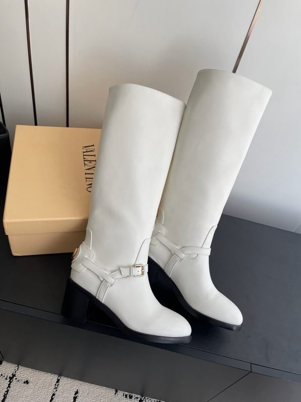 Сапоги высокие кожаные женские фото 3