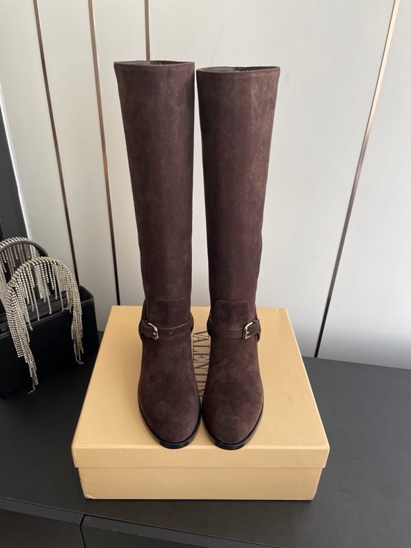 Сапоги высокие кожаные женские фото 3