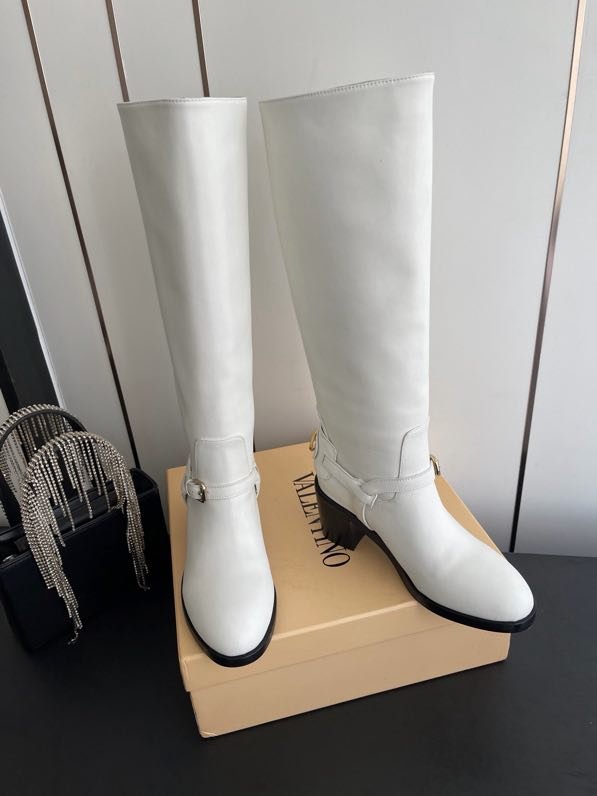 Сапоги высокие кожаные женские фото 5