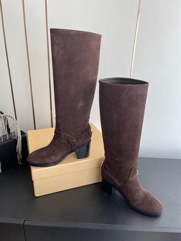 Сапоги высокие кожаные женские фото 6