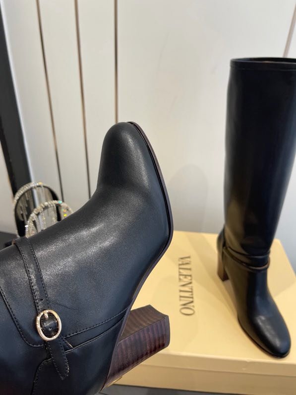 Сапоги высокие кожаные женские фото 8