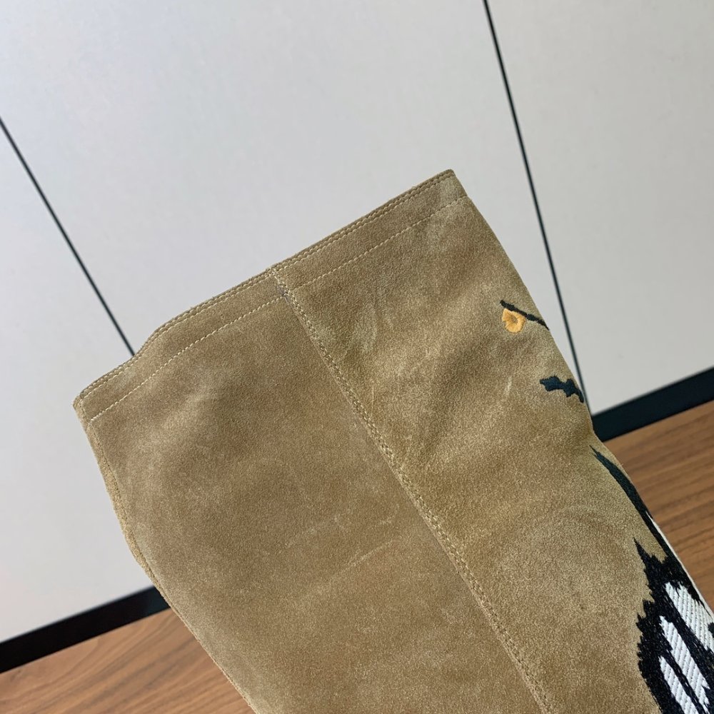 Boots high suede women's фото 9