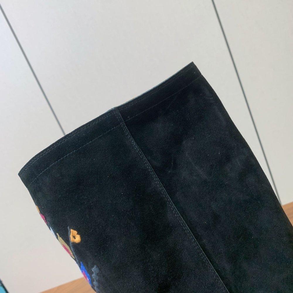 Boots high suede women's фото 9