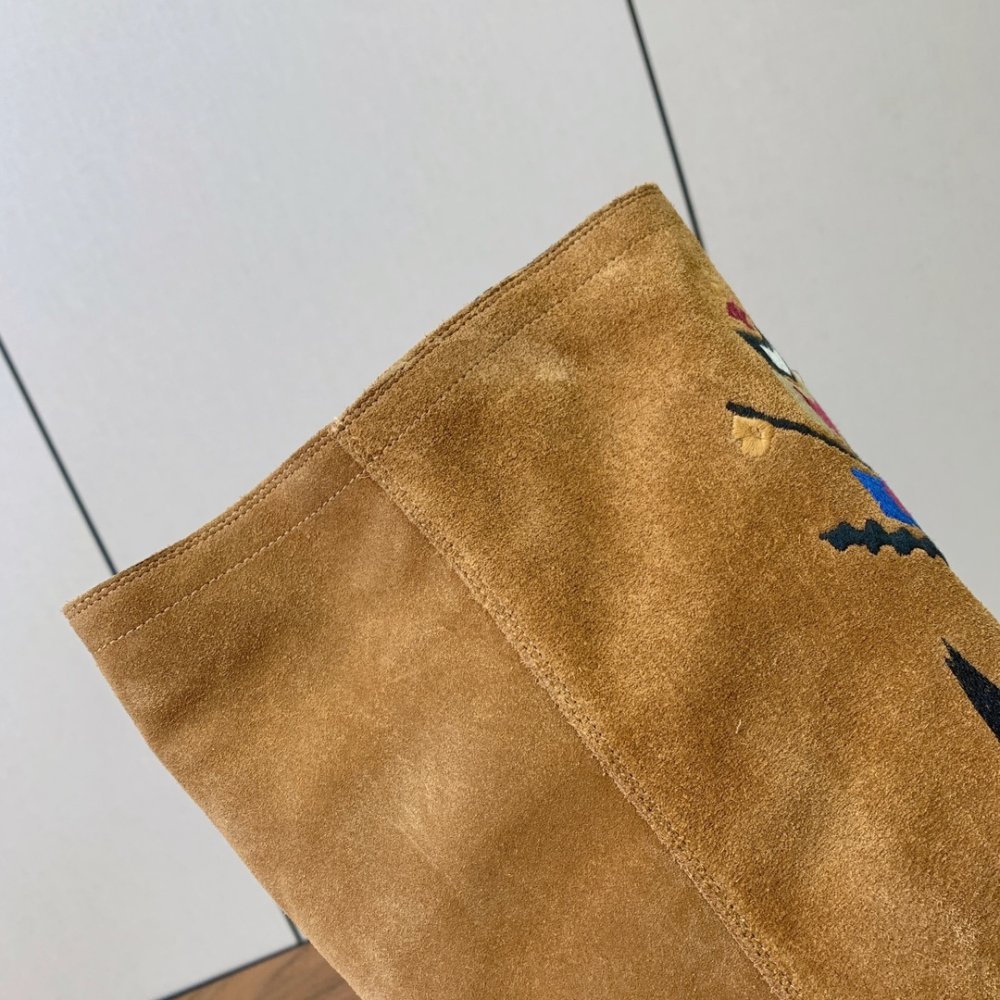 Boots high suede women's фото 9