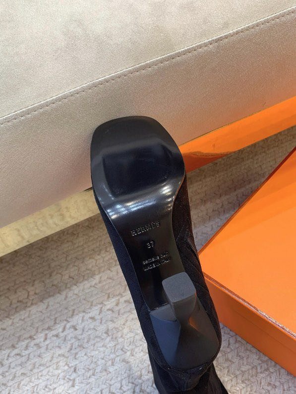 Сапоги замшевые на высоком каблуке фото 7