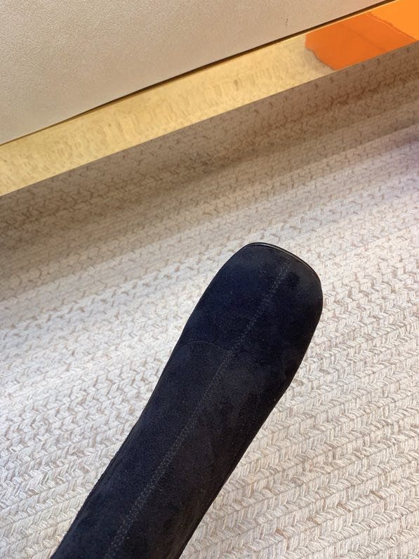 Сапоги замшевые на высоком каблуке фото 8