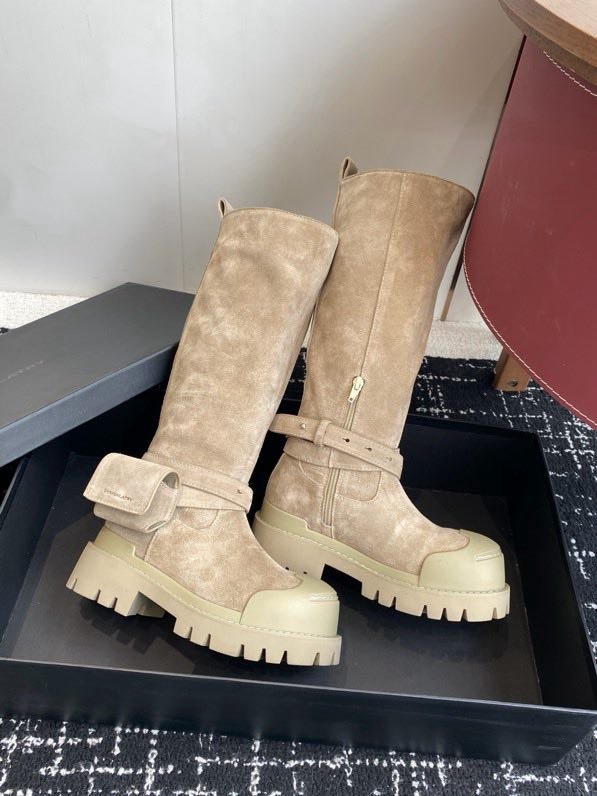 Сапоги замшевые женские с мини сумкой фото 4