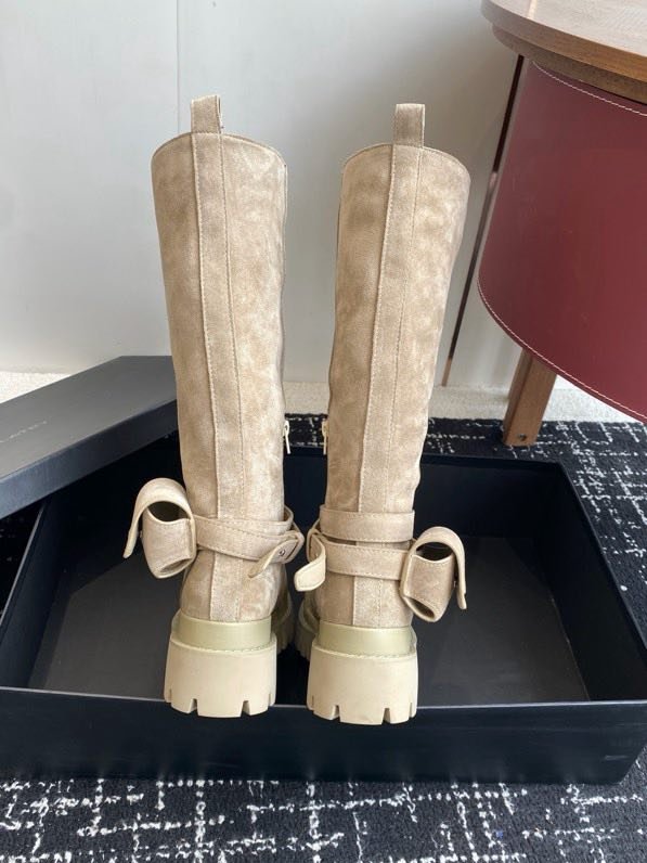 Сапоги замшевые женские с мини сумкой фото 7