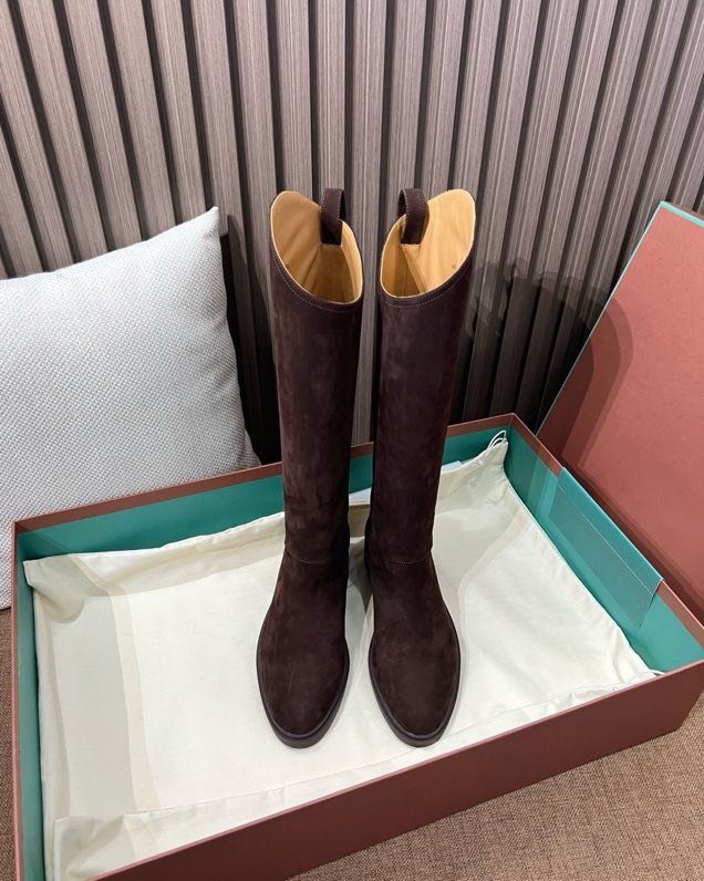 Чоботи замшеві жіночі фото 3