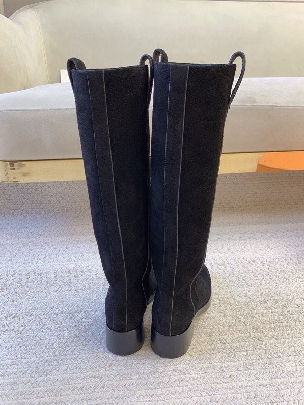 Сапоги замшевые фото 2