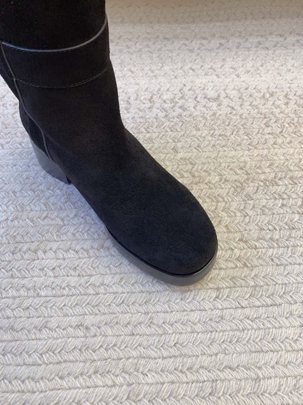 Сапоги замшевые фото 3