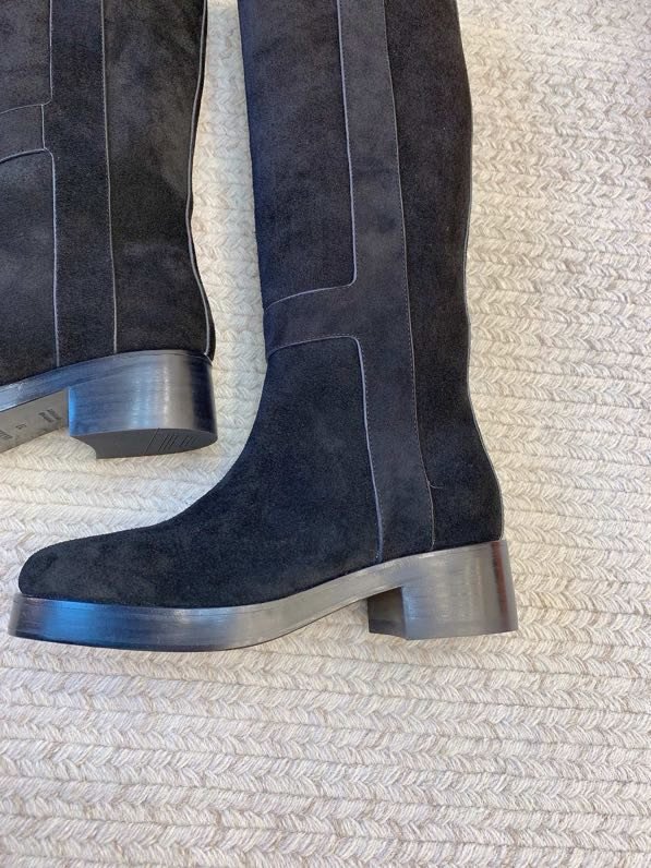 Сапоги замшевые фото 5