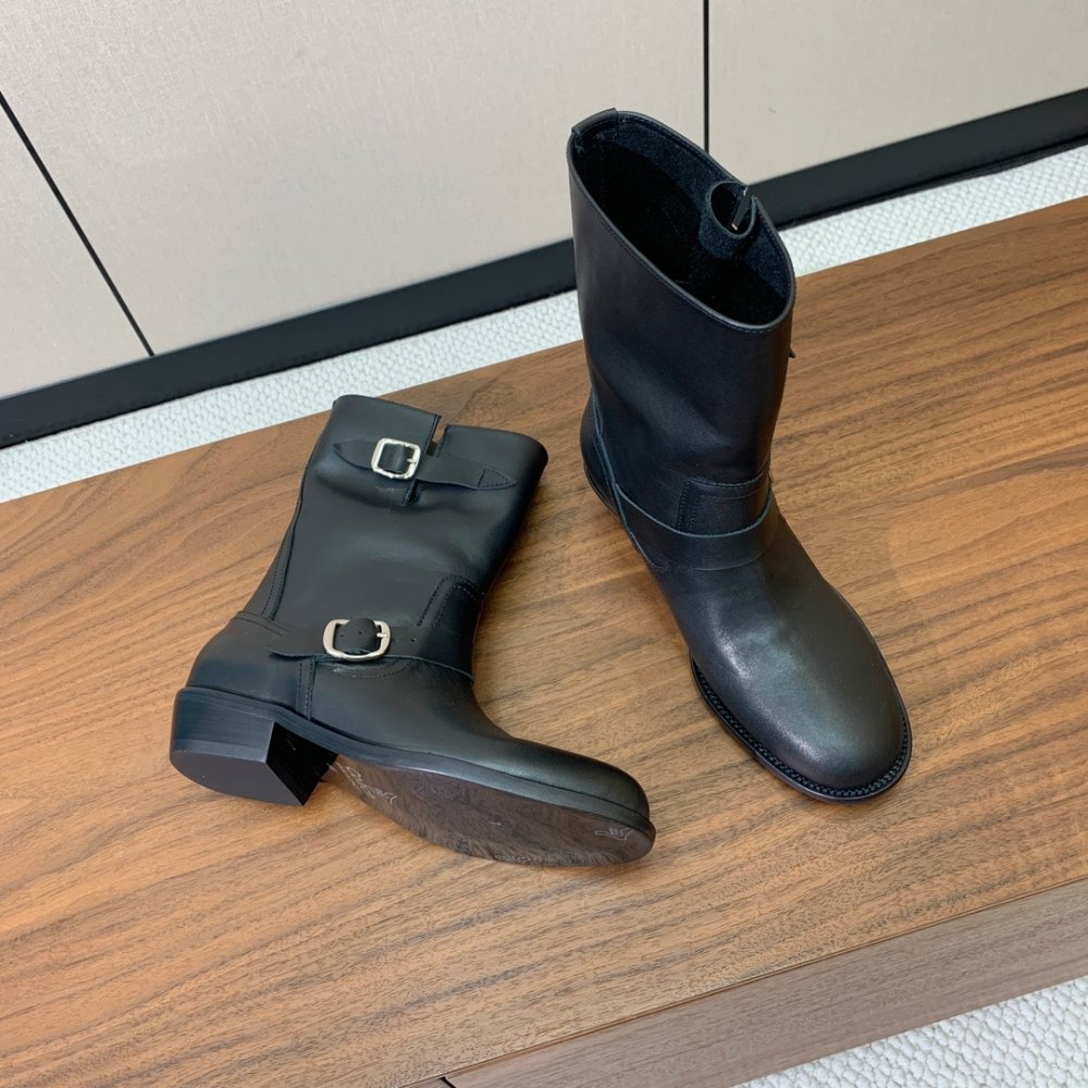 Сапоги женские кожаные фото 4