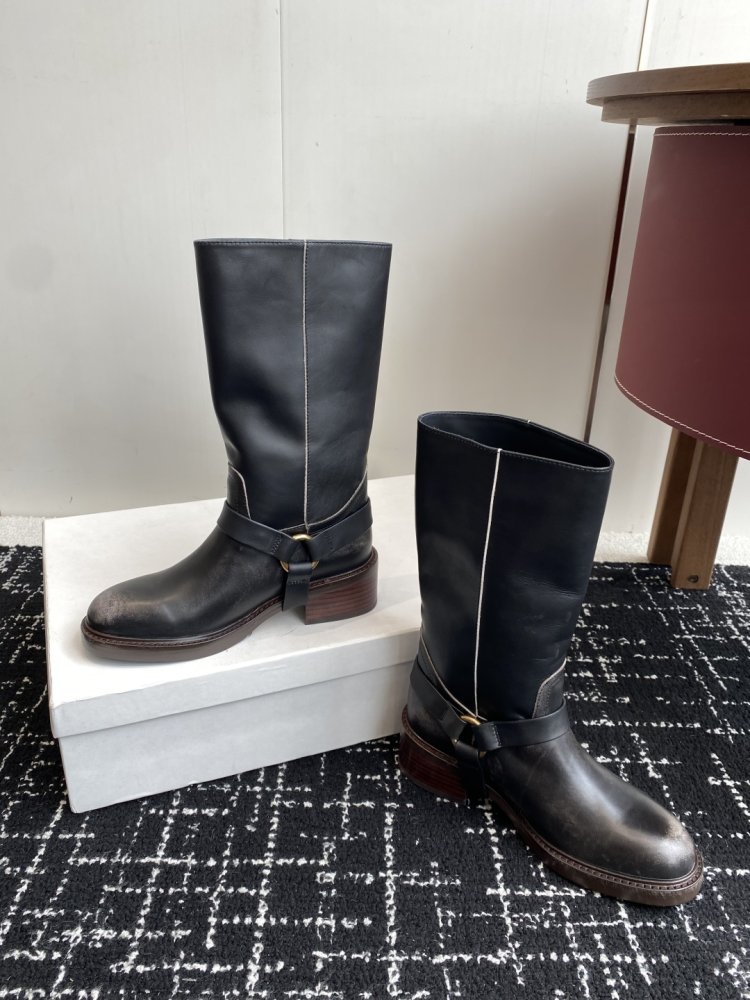 Сапоги женские кожаные фото 5