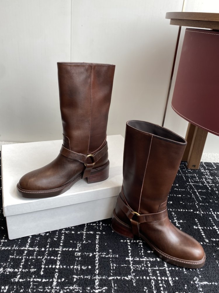 Сапоги женские кожаные фото 6