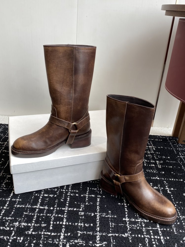 Сапоги женские кожаные фото 6