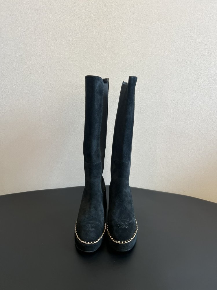 Чоботи жіночі на блочном підборах фото 2