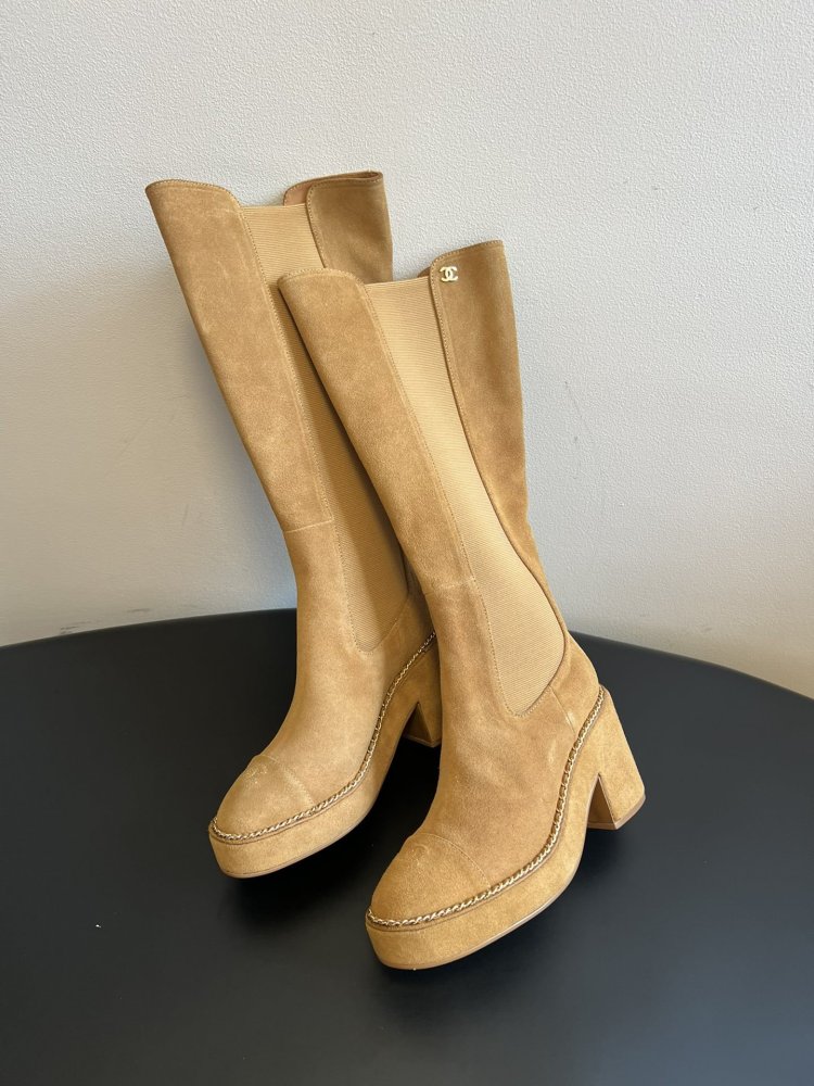 Чоботи жіночі на блочном підборах фото 3