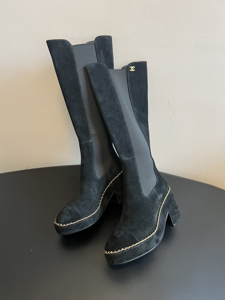 Чоботи жіночі на блочном підборах фото 3