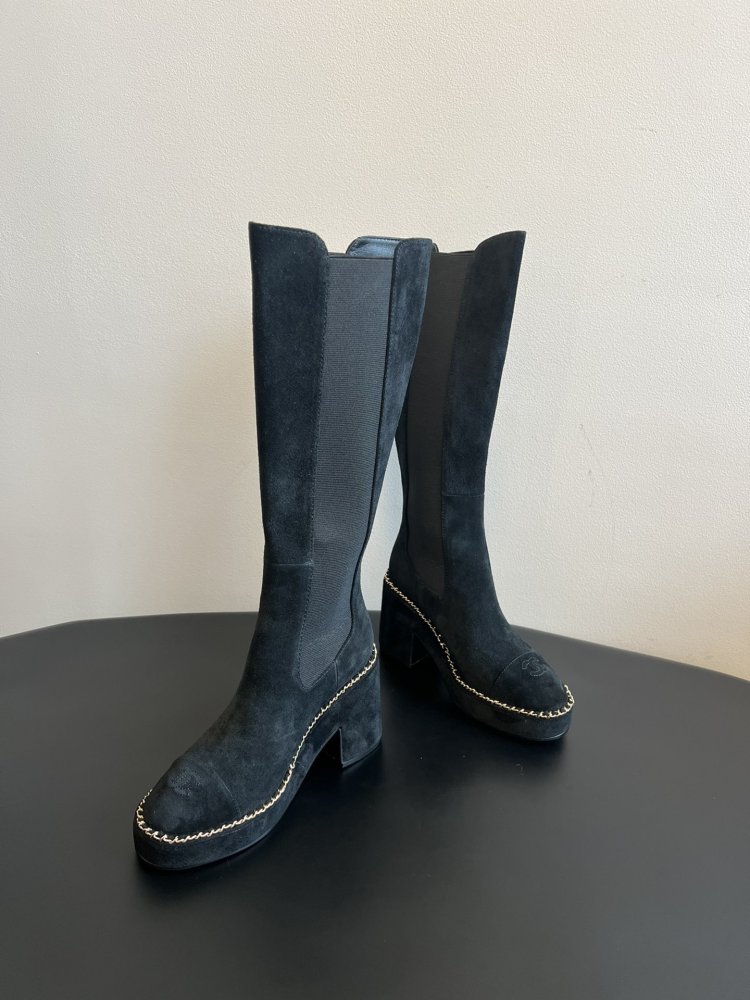 Чоботи жіночі на блочном підборах фото 4