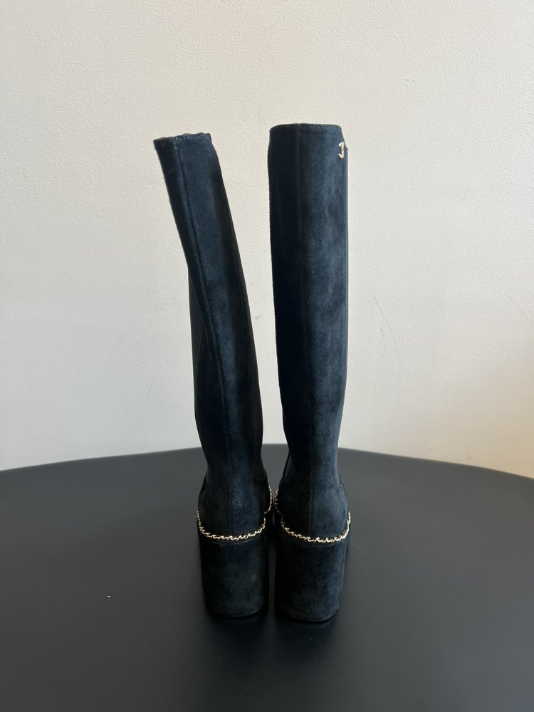 Чоботи жіночі на блочном підборах фото 9