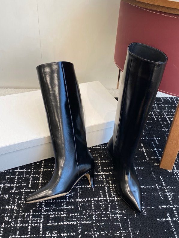 Сапоги женские на коротком каблуке фото 7