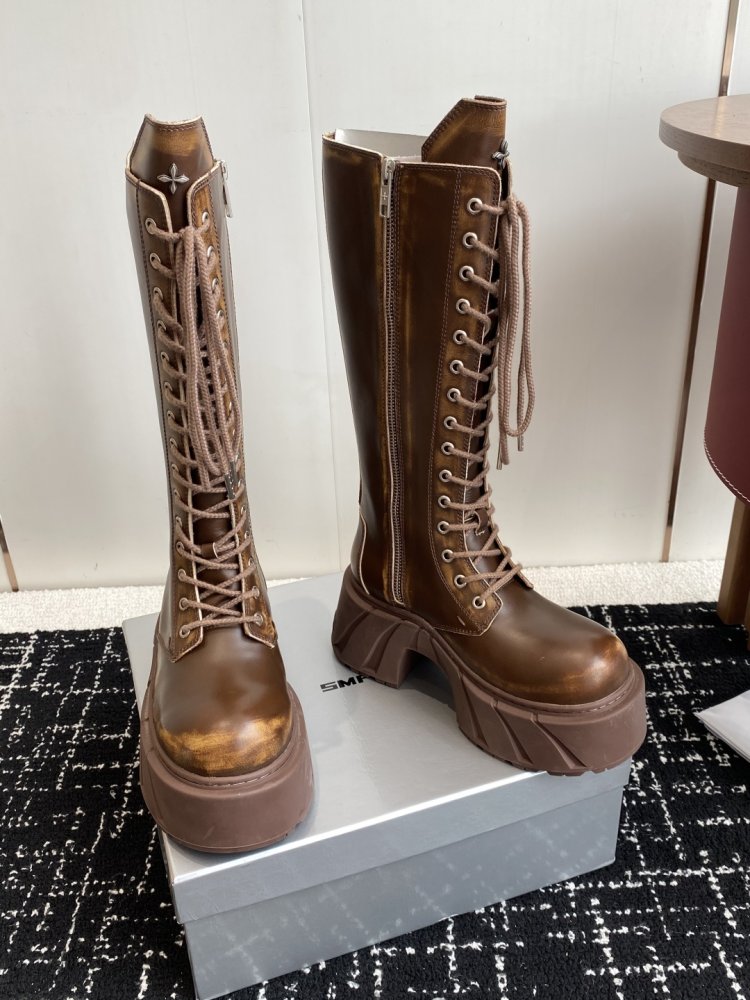 Сапоги женские на толстой подошве фото 3