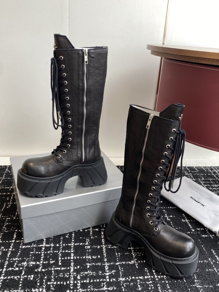 Сапоги женские на толстой подошве фото 7