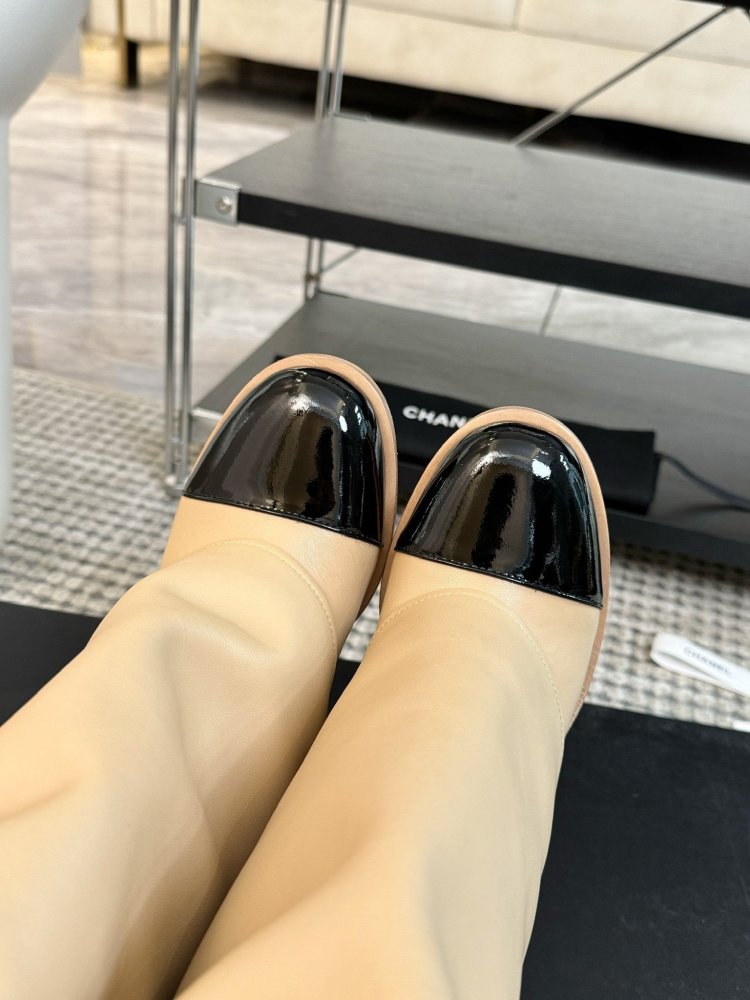 Сапоги женские на высоком каблуке и с круглым носком фото 6