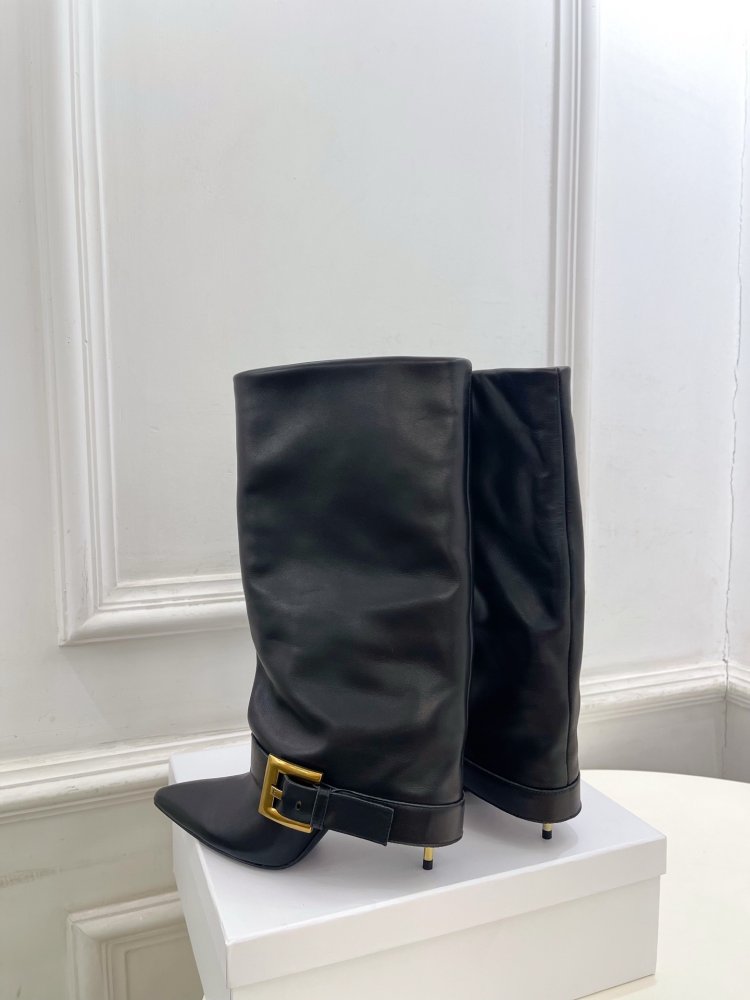 Сапоги женские на высоком каблуке фото 5