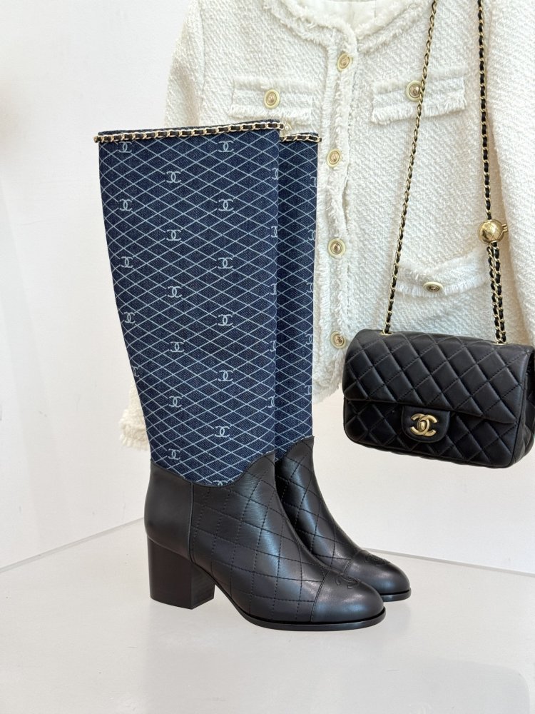 Чоботи жіночі з блочным каблуком