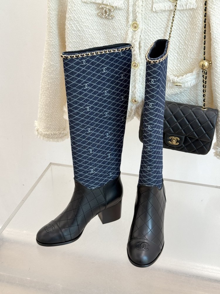 Чоботи жіночі з блочным каблуком фото 2