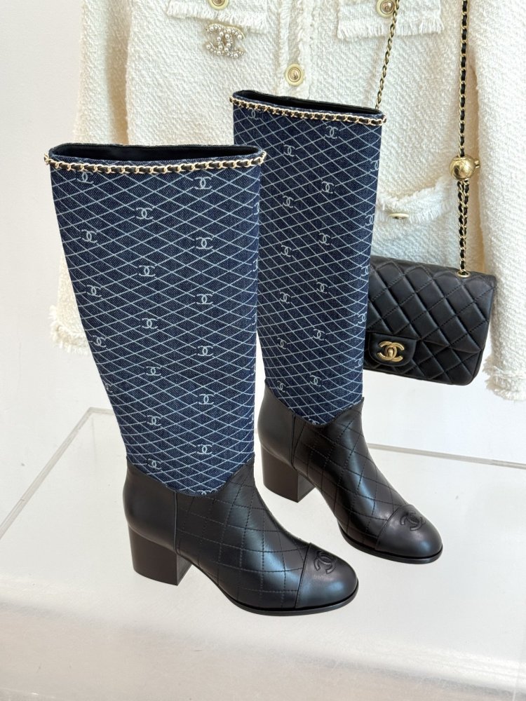 Чоботи жіночі з блочным каблуком фото 3