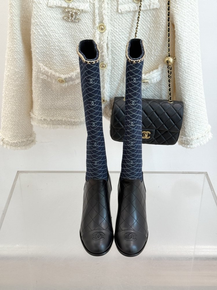 Чоботи жіночі з блочным каблуком фото 4