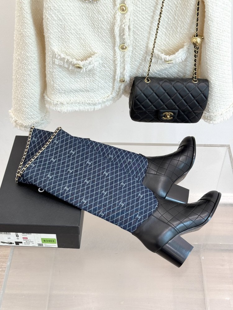 Чоботи жіночі з блочным каблуком фото 5