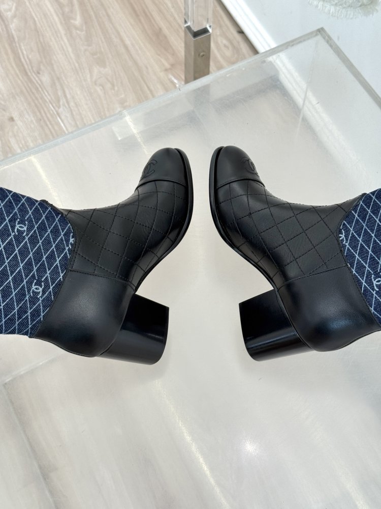 Чоботи жіночі з блочным каблуком фото 8