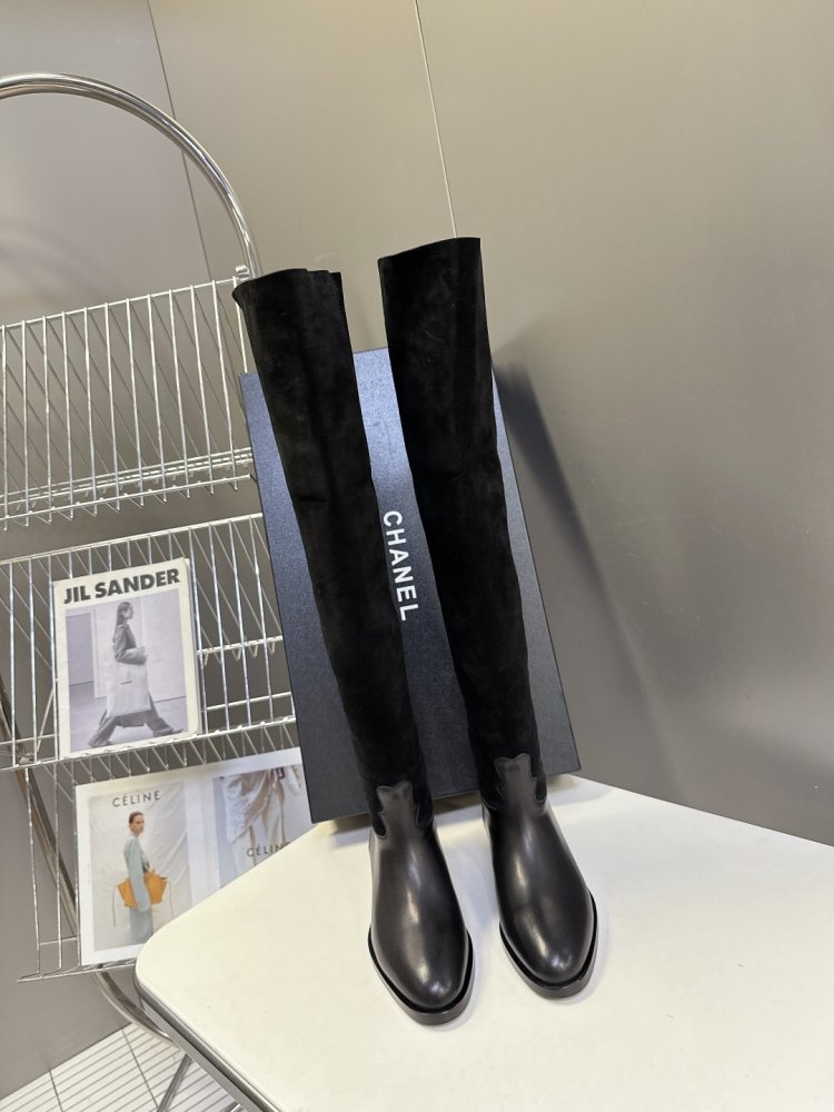 Boots winter women's CHANEL 25B from direct shafted фото 2